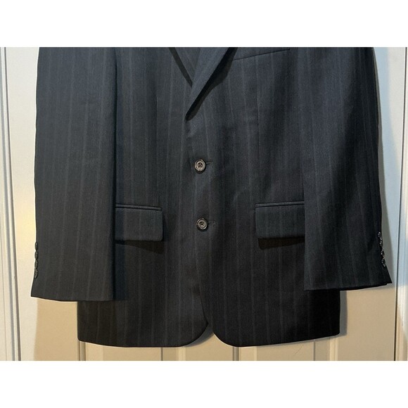Oscar De La Renta Pinstripe Wool Cashmere Blend Blazer Jacket Sports Coat 38S - Picture 3 of 8